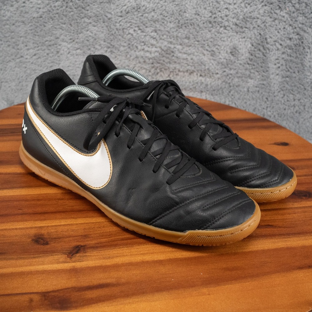 Nike TiempoX 819234-010 Black Gum Bottom Shoes Men's 12